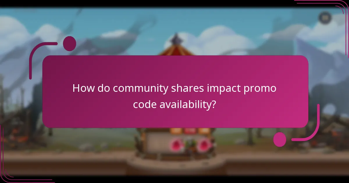 How do community shares impact promo code availability?