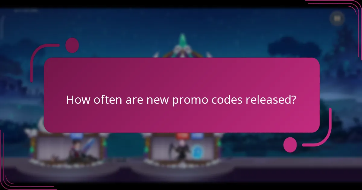 How often are new promo codes released?