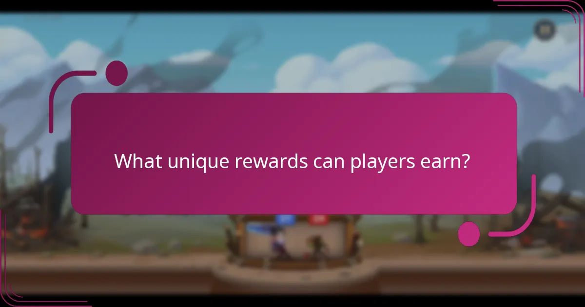 What unique rewards can players earn?